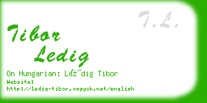 tibor ledig business card